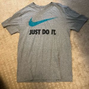 Gray Nike shirt